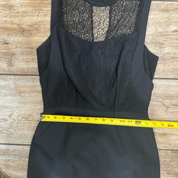 Reiss Casablanca Black Mini Cocktail Lace Dress Size 4 Sheath Dress - Picture 13 of 16